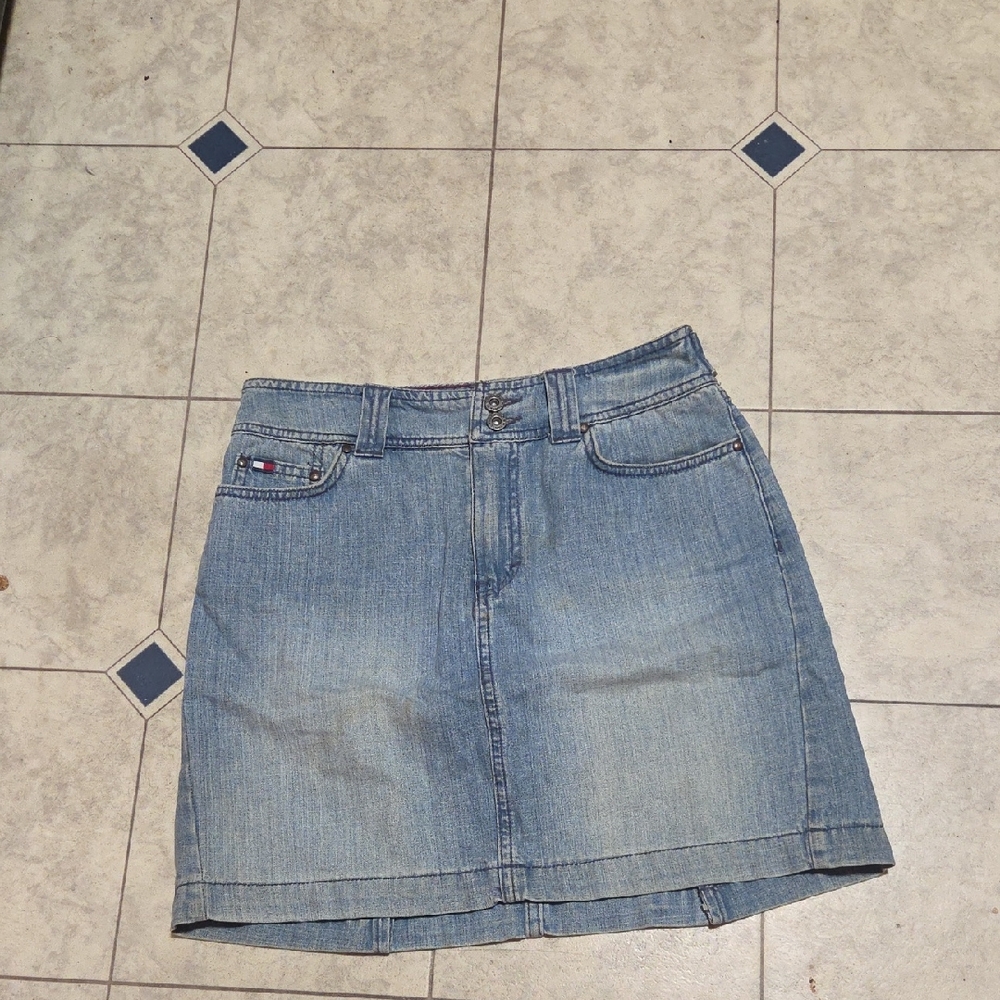 Tommy Hilfinger Blue Denim Mini Skirt Size 4